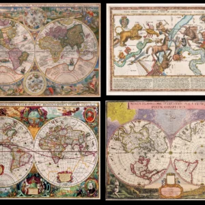 160 Antique Maps & Charts JPG Collection – World, Nautical & Celestial Maps