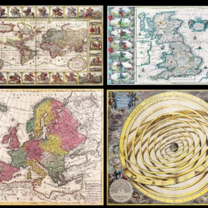 160 Antique Maps & Charts JPG Collection – World, Nautical & Celestial Maps