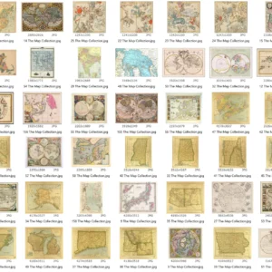 160 Antique Maps & Charts JPG Collection – World, Nautical & Celestial Maps