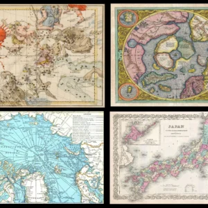 160 Antique Maps & Charts JPG Collection – World, Nautical & Celestial Maps